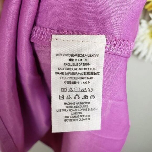 Free People Ruched Mock Neck Flutter Sleeves dress size 4 - Picture 13 of 14